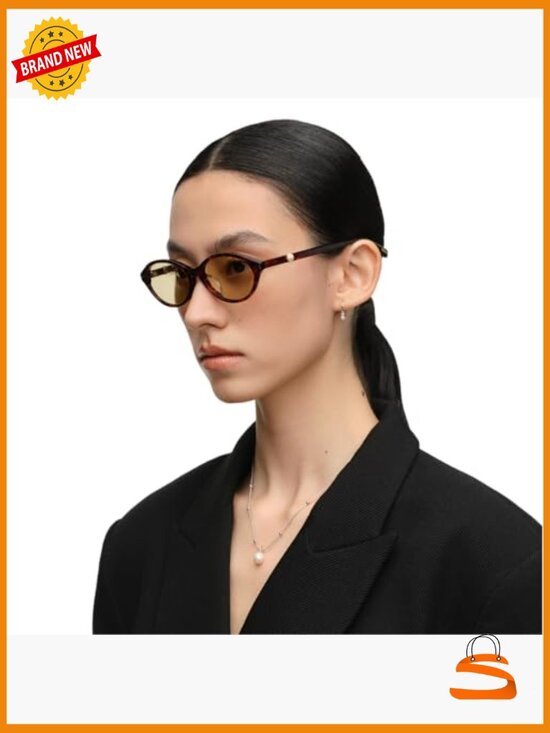 Retro Polarized Narrow Oval Sunglasses Geek Chic Trendy Unisex main image 4
